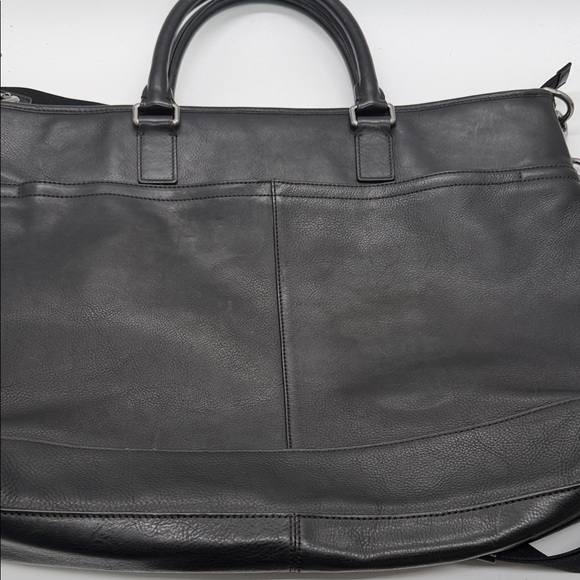 Black Leather Men's Bag - Picture 5 of 14